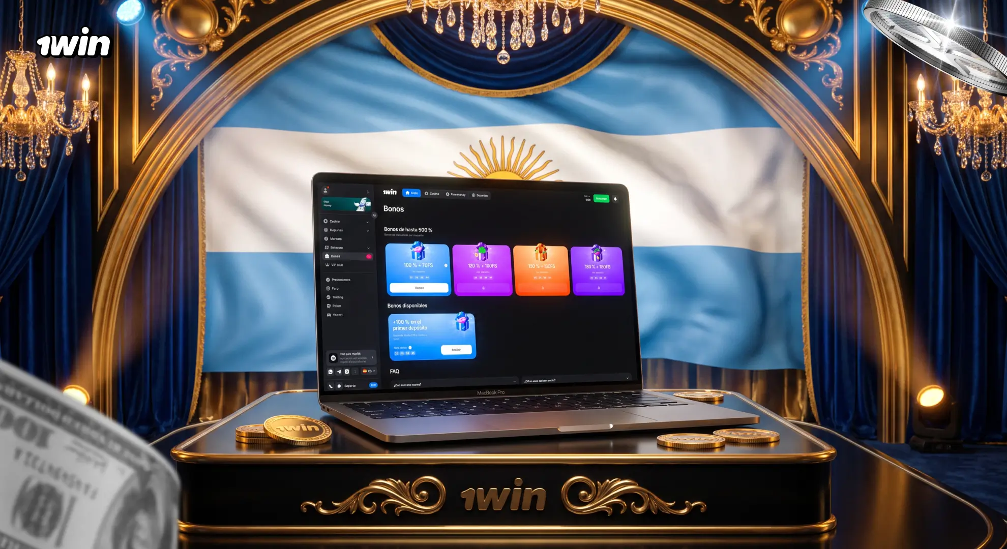 Cashback semanal de 1win Argentina